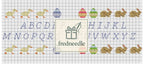 Easter Cross Stitch Pattern Stickers