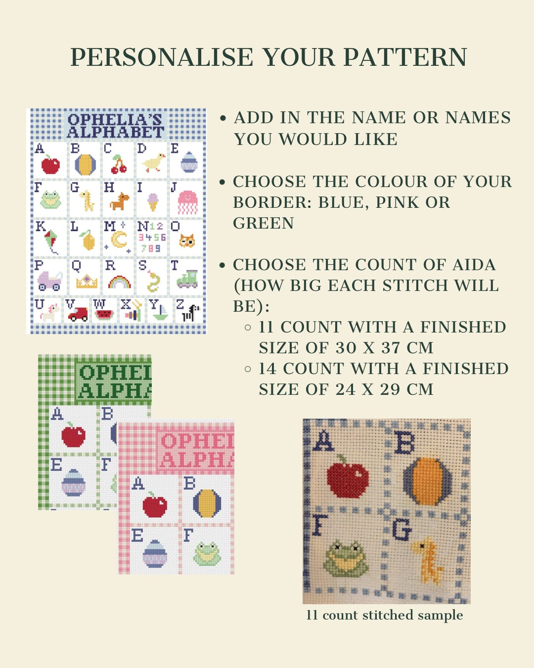 Children’s Alphabet - Nursery Decor Digital Pattern