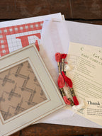 Stitch Your Own Personalised Baby Name Keepsake Kit with Frame - Bold Letter