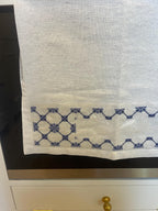 Stitch Your Own Kitchen Tea Towel - Geometric Blue