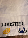 Stitch Your Own Kitchen Tea Towel - Lobster & Crab