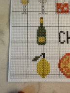 Mini Drinks Cross Stitch Pattern Stickers