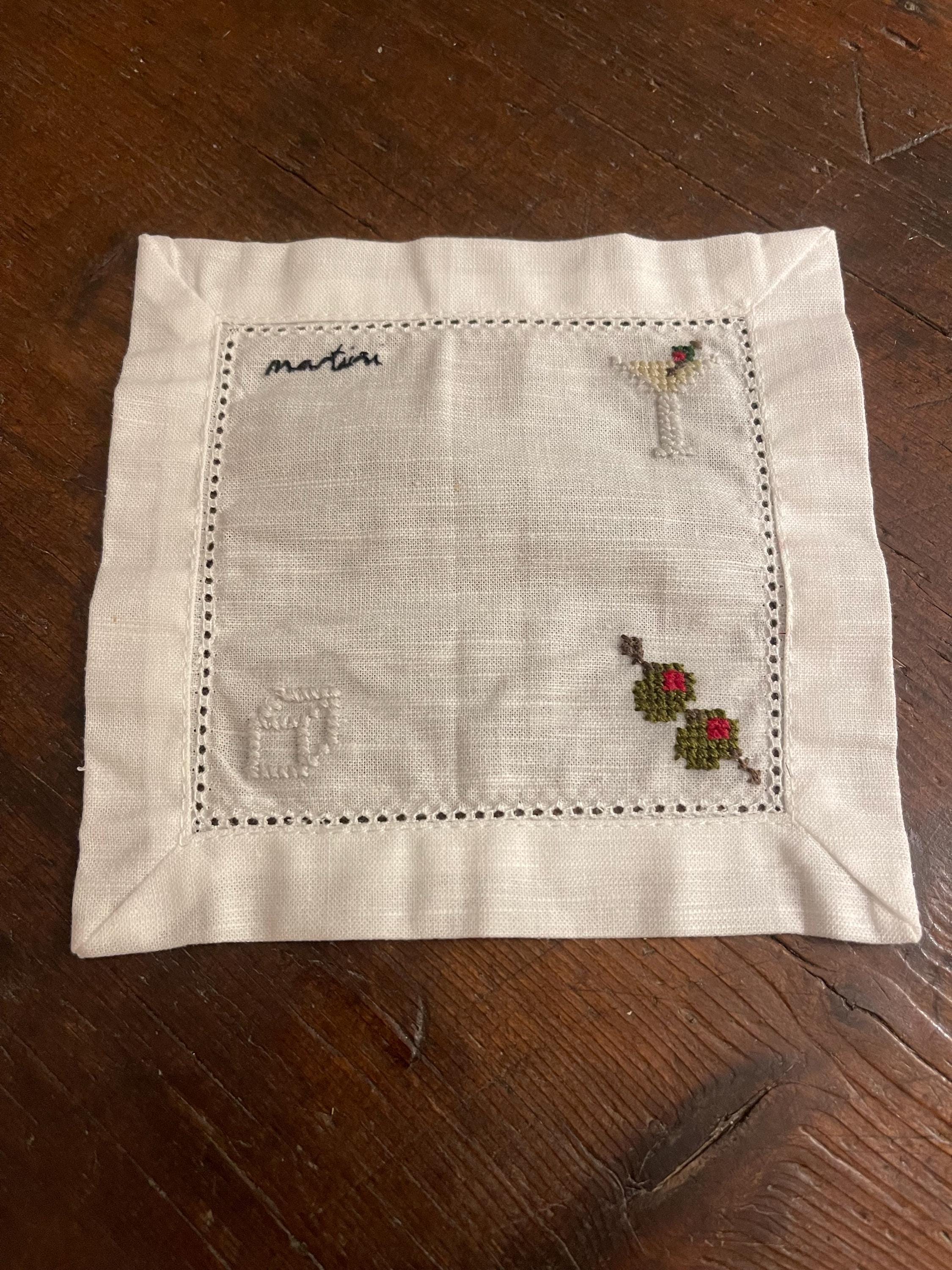 Mini Drinks Cross Stitch Pattern Stickers