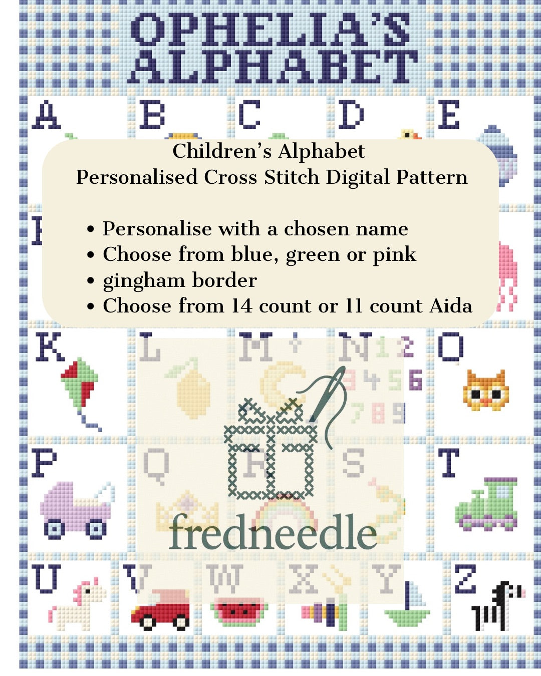 Children’s Alphabet - Nursery Decor Digital Pattern