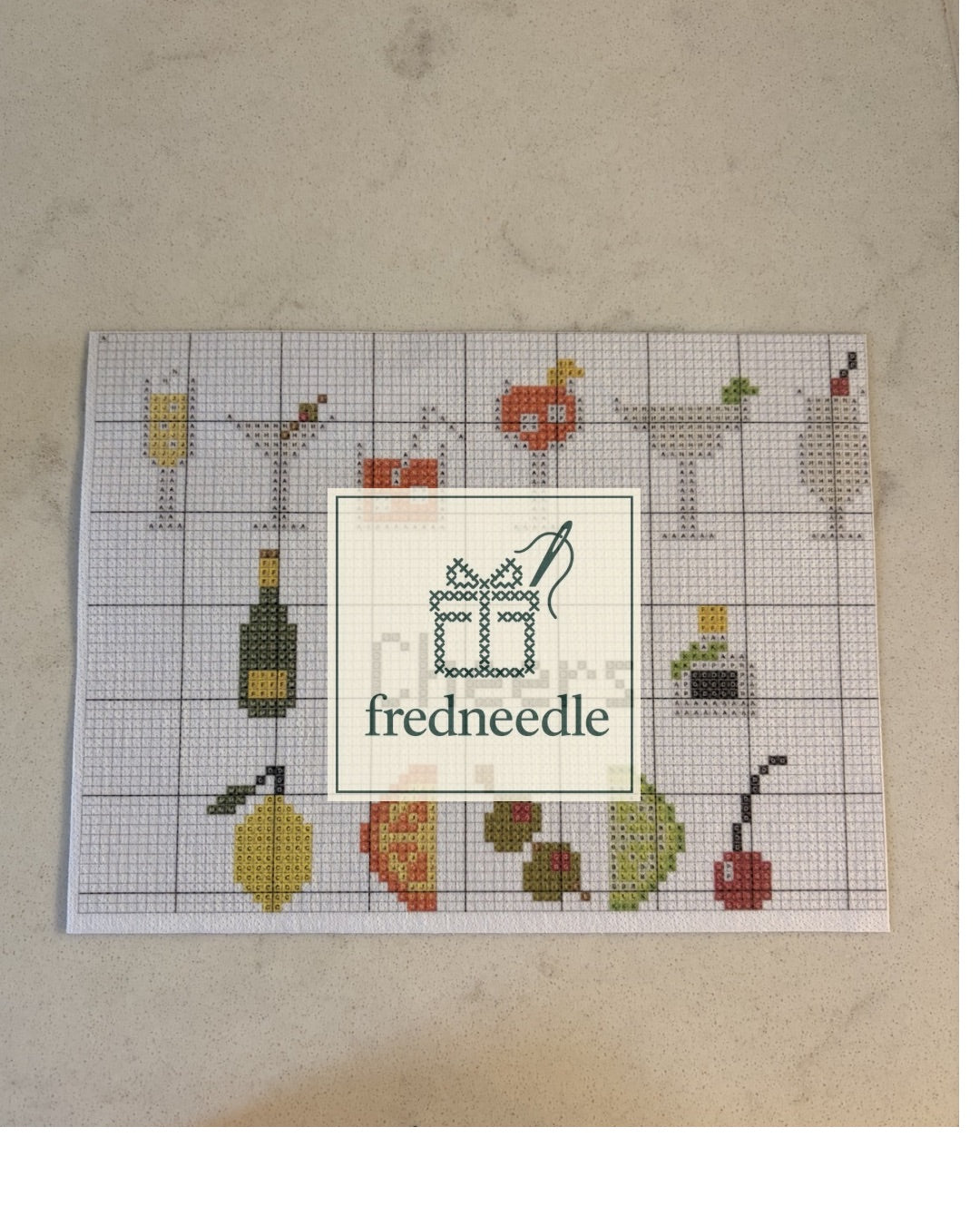 Mini Drinks Cross Stitch Pattern Stickers