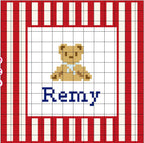 Personalised Baby Name & Motif Cross Stitch Digital Pattern