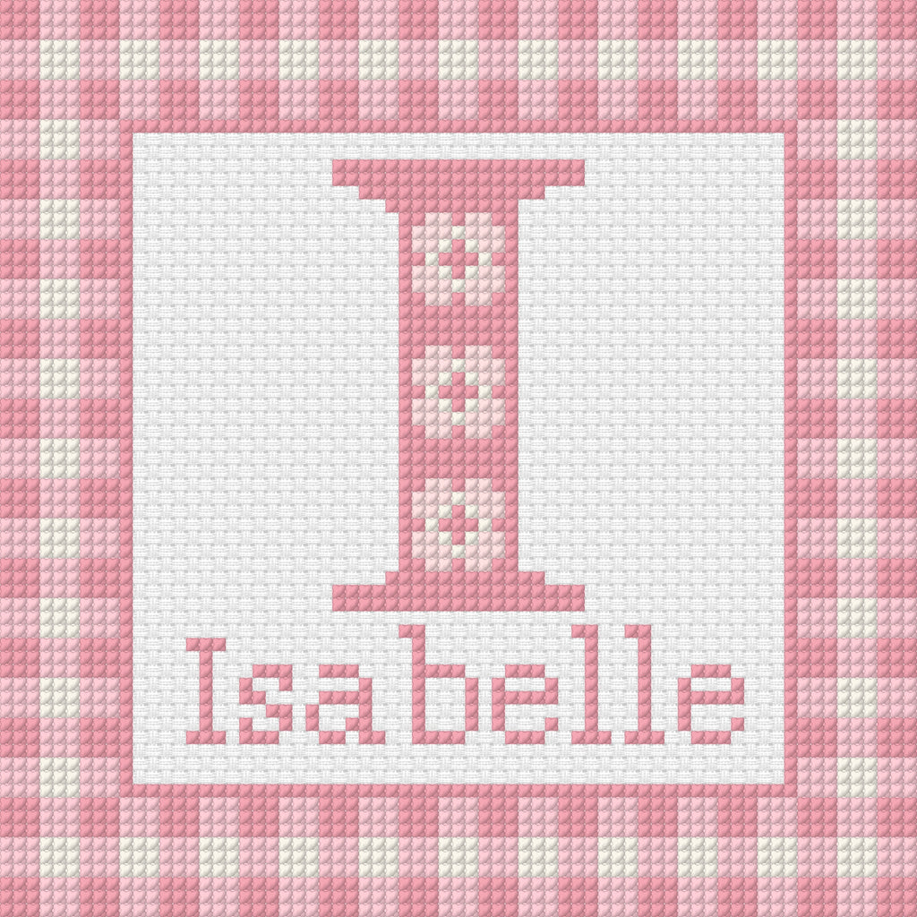 Personalised Baby Name & Letter Cross Stitch Digital Pattern
