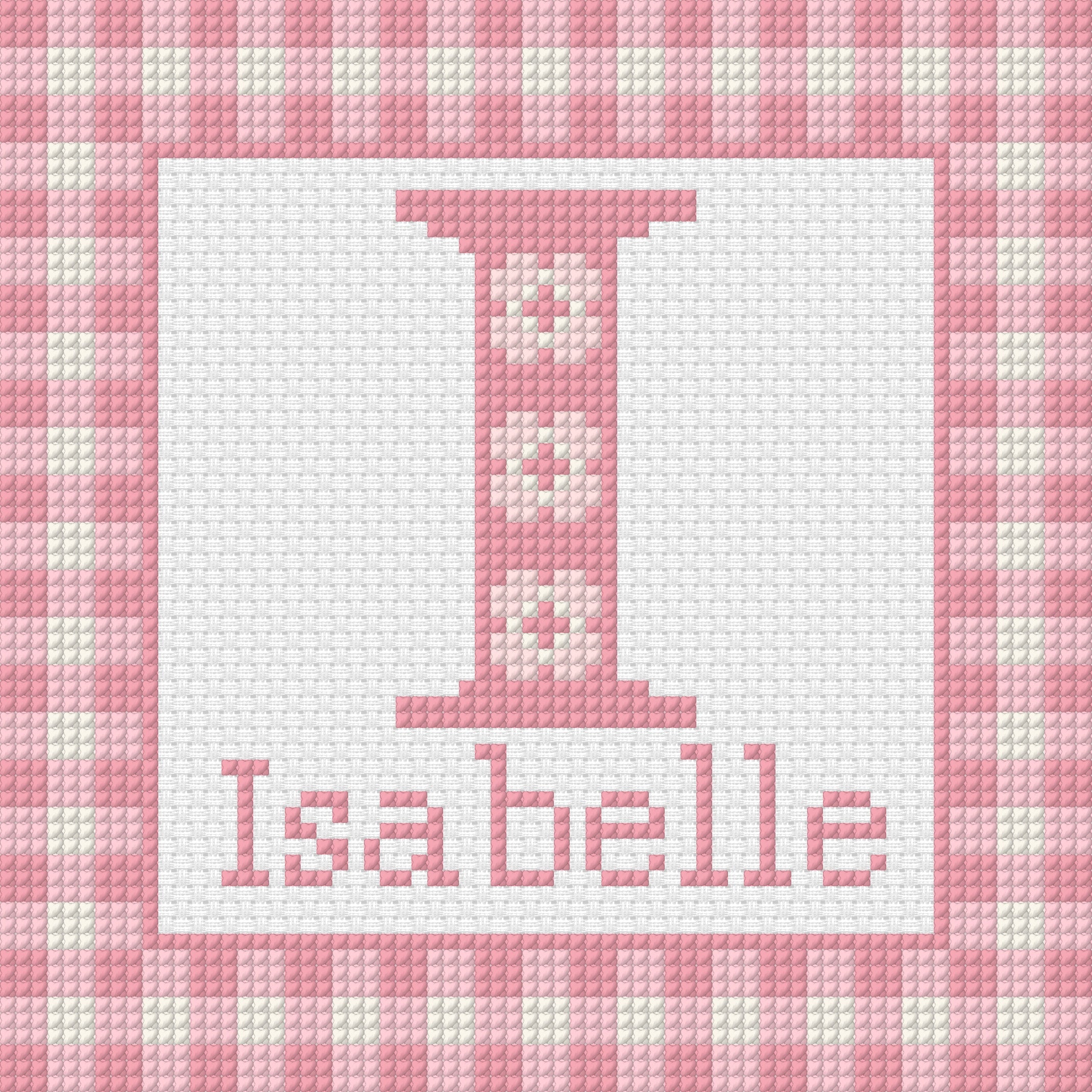 Personalised Baby Name & Letter Cross Stitch Digital Pattern