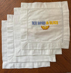 Stitch Your Own Cocktail Napkins - Iconic Phrases