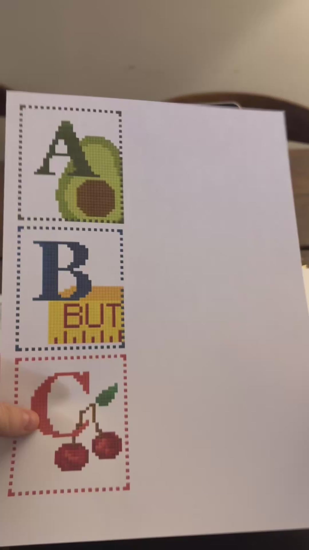 Food Alphabet - Digital Pattern