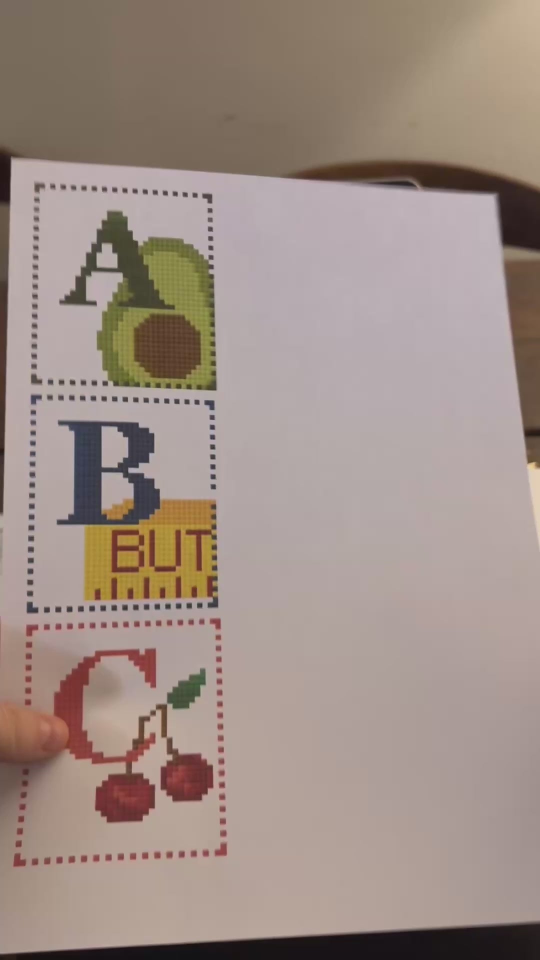 Food Alphabet - Digital Pattern