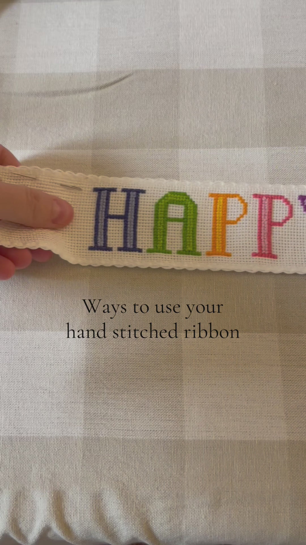 Stitch Your Own Personalised Ribbon